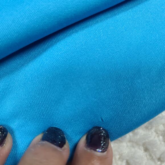 Sparkly mini party dress Blue mini silver metallic detail bodycon dress Size 0 - Picture 6 of 9